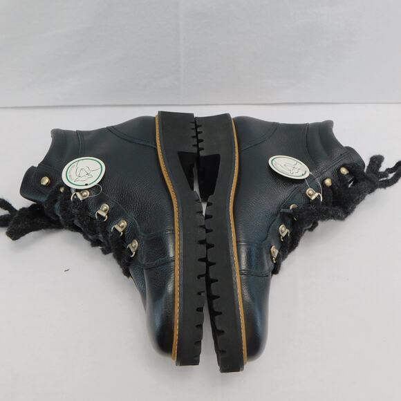 Paul Green Black Womens Merino Wool Lace up Lined Hiker Boots Size 6 New - Picture 11 of 12